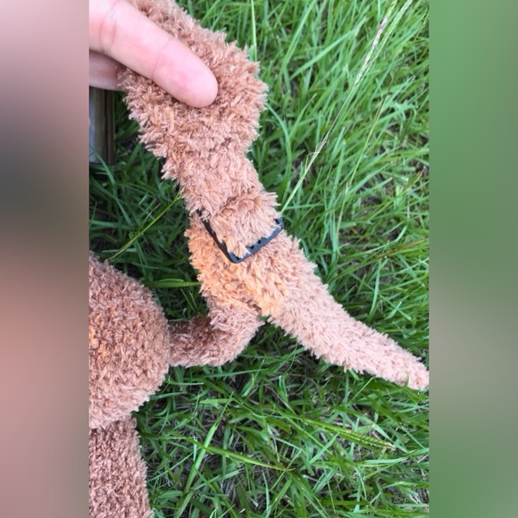 Handmade Knit Lined Fuzzy Bear Bunny Zipper Mouth Googly Eyes Backpack Bag OOAK - Picture 7 of 16